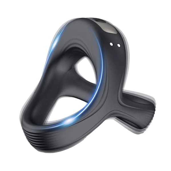 Inel Vibrator, Ring Erotic, MENZ®, 10 moduri de vibrare, silicon, incarcator magnetic, IPX7 waterproof, negru