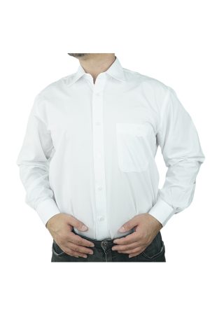 Camasa barbati, Novelle, N. Luxury, bumbac, buzunar, alb