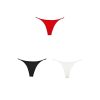 Set 3 buc chiloti dama, tanga, model Sexy Uno, rosu/alb/negru
