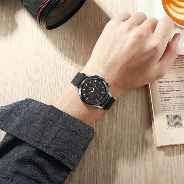 Set 2 curele ceas, MENZ®, Smart Tech, compatibila samsung Galaxy Watch 5 PRO 45 mm, otel inoxidabil, magnetica, multicolor - imagine 6