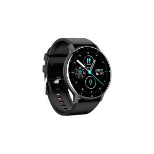 Ceas Smartwatch si bratara fitness, MENZ® , model MNZ14683, Notificari Apeluri/SMS/Social Media, monitorizare activitati fizice, somn, ritm cardiac, pedometru, player, rezistent la apa IP67, negru