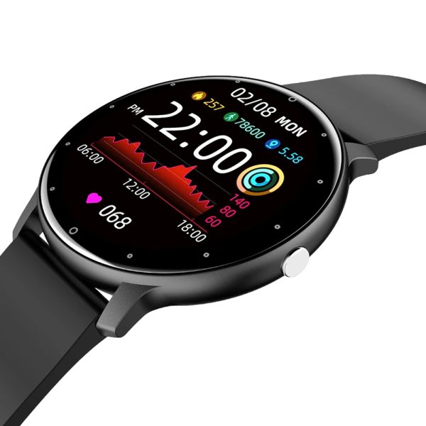 Ceas Smartwatch si bratara fitness, MENZ® , model MNZ14683, Notificari Apeluri/SMS/Social Media, monitorizare activitati fizice, somn, ritm cardiac, pedometru, player, rezistent la apa IP67, negru - imagine 4