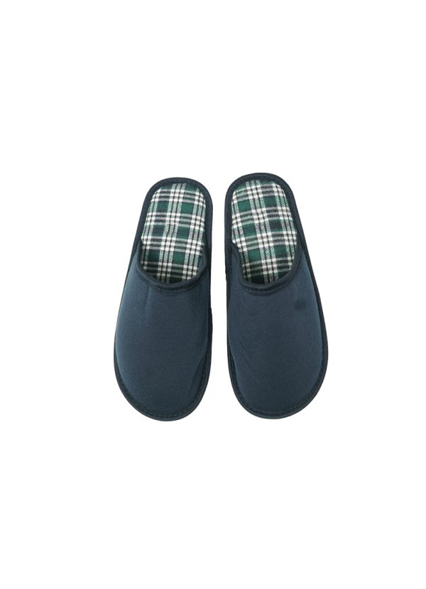 Papuci de casa, barbati, MENZ®, model Carro, talpa antiderapanta si dura, bleumarin (copiaza) - imagine 2