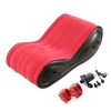 Set fotoliu gonflabil cu pompa electrica, MENZ®, SofaBedMenz XXL, pentru cupluri, 163 x 73 x 60 cm, rosu/negru