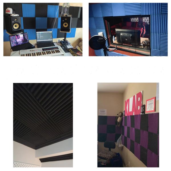 Burete acustic si izolator fonic, MENZ®, 300mm x 300mm X 250 mm, pentru Studio, Cinema, Home Cinema, Club, Bar, Restaurant, Birouri, Locuinte, Boxe si incinte - imagine 4