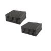 Burete acustic si izolator fonic, set 12 bucati, MENZ®, 300mm x 300mm X 250 mm, pentru Studio, Cinema, Home Cinema, Club, Bar, Restaurant, Birouri, Locuinte, Boxe si incinte