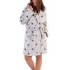 Halat baie, dama, soft & pure, Vienetta, model Sellena, gluga, buzunare, cocolino, gri