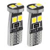 Set 2 x becuri led auto T10 W5W, MENZ®, lumina alba, 6000k, 12V