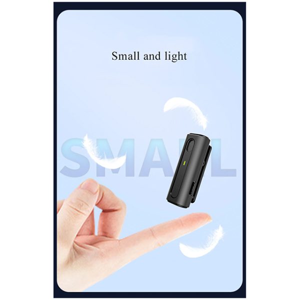 Set 2 lavaliere profesionale wireless, MENZ®, Android, plug & play, 30 m raza de actiune, 10h durata baterie, negru - imagine 7