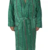 Halat barbati, MENZ, model Green N., bumbac 100%, cordon in talie, 2 buzunare, verde, 3XL
