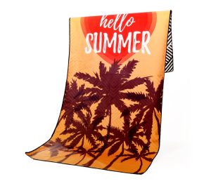 Prosop de plaja, MENZ®, Hello Summer, 175 x 75 cm, multicolor