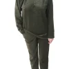 Pijamale dama, Baray, model Lara Green, usor vatuit, bumbac, buzunare, kaki