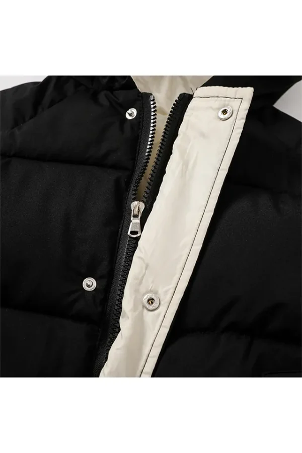 Geaca copii, MENZ®, model Velega, gluga, buzunare, negru, 5-6 ani - imagine 4