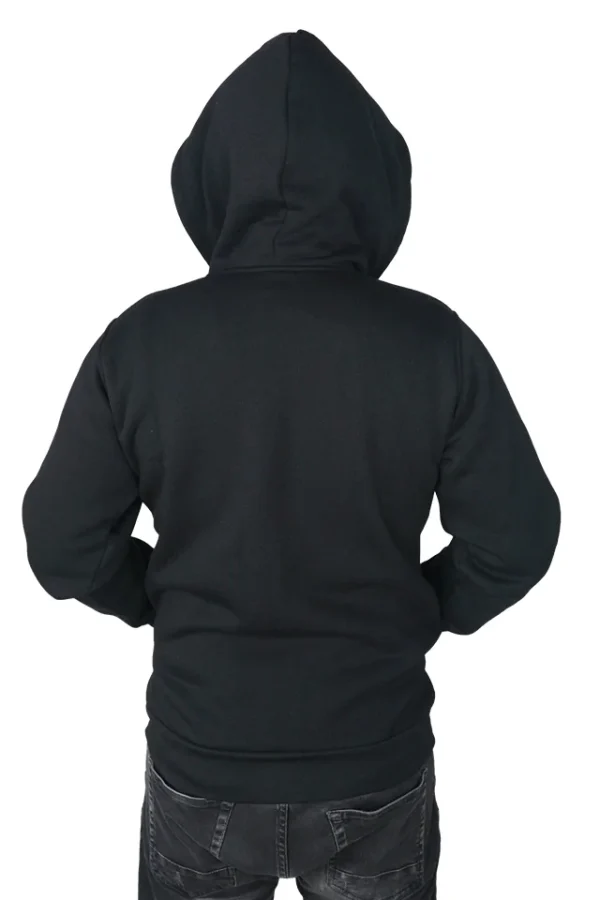Hanorac barbati, Torobisi, model Class, material gros, vatuit, buzunare, gluga, negru - imagine 2