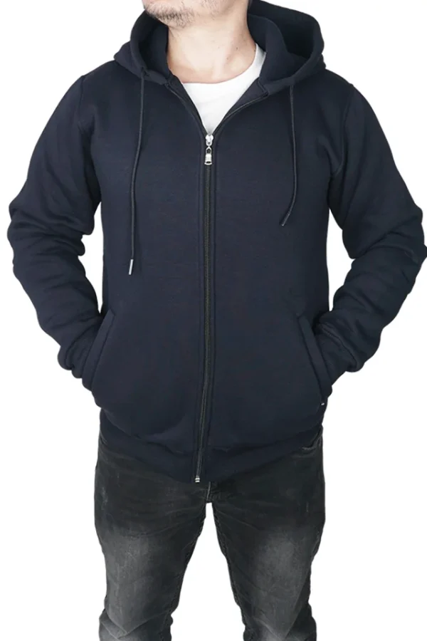 Hanorac barbati, Torobisi, model Class, material gros, vatuit, buzunare, gluga, bleumarin