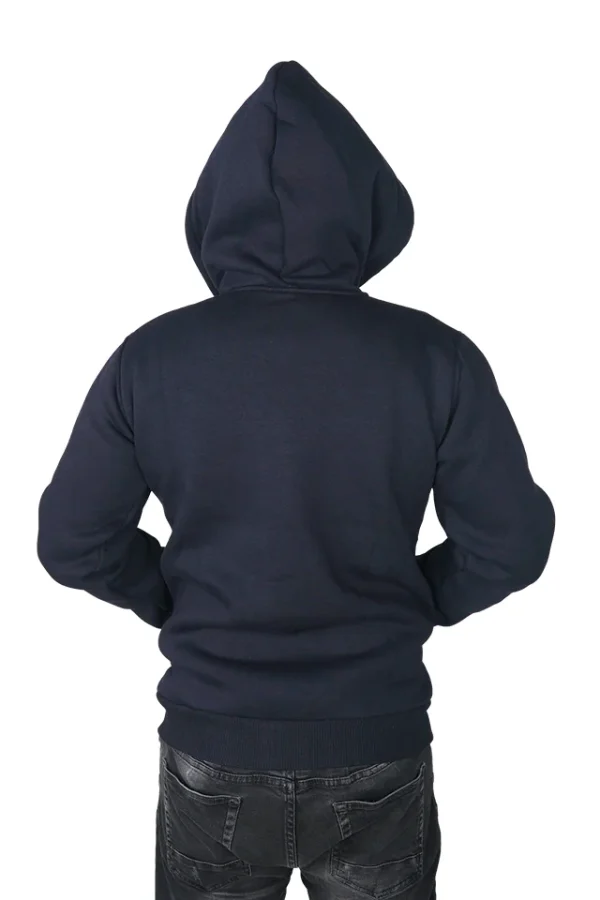 Hanorac barbati, Torobisi, model Class, material gros, vatuit, buzunare, gluga, bleumarin - imagine 2