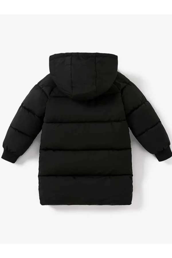 Geaca copii, MENZ®, model Velega, gluga, buzunare, negru, 5-6 ani - imagine 2