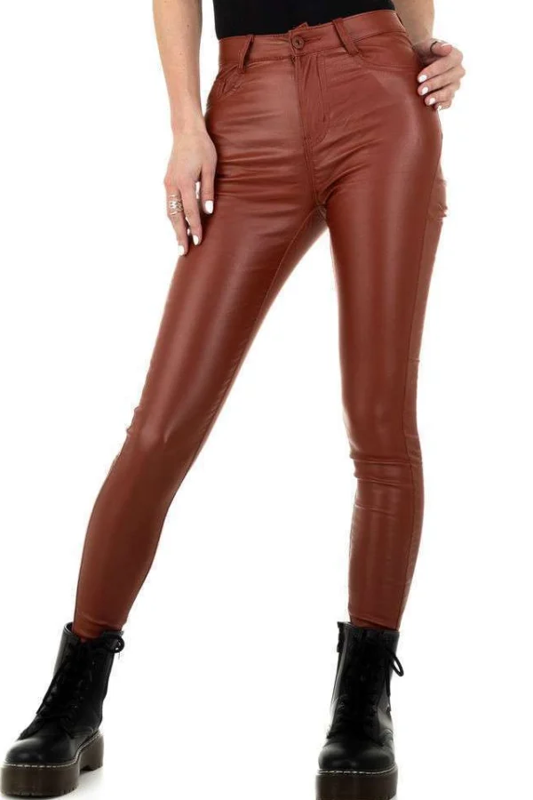 Pantaloni dama, Naumy Jeans, model Damen Hose, buzunare spate, bordo