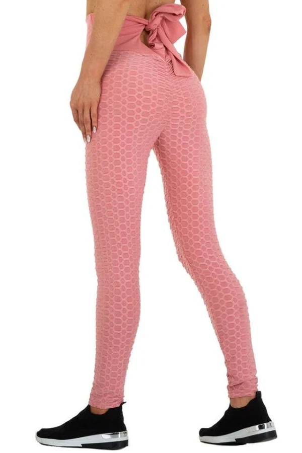 Colanti dama modelatori, Holala, model Gym Still CY, leggings, cu talie inalta, corai - imagine 2