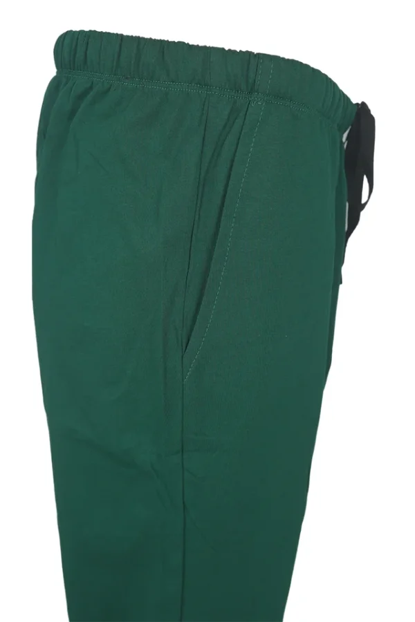 Pantaloni de pijama, barbati, Torobisi, model Clasic Man, bumbac, buzunare, snur, elastic, verde - imagine 3
