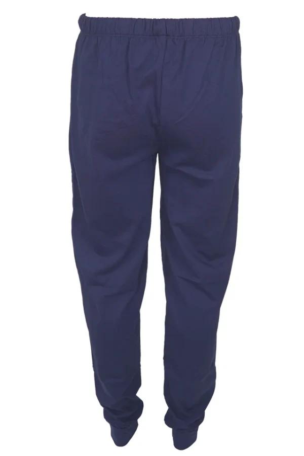 Pantaloni de pijama, barbati, Torobisi, model Clasic Man, bumbac, buzunare, snur, elastic, bleumarin denim - imagine 2