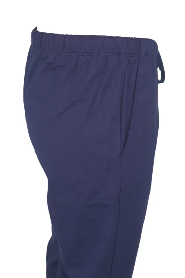 Pantaloni de pijama, barbati, Torobisi, model Clasic Man, bumbac, buzunare, snur, elastic, bleumarin denim - imagine 3