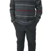 Pijamale barbati, Lindros, model Tech, polar, buzunare, gri