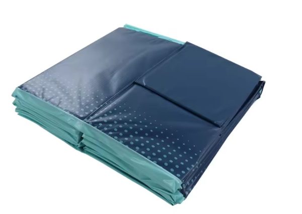 Piscina pliabila, model Tapit, MENZ, dimensiune exterioara 295x165x55 cm ingrosata, rezistenta la uzura, neinflamabila, albastru - imagine 3
