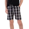 Pantaloni de pijama barbati, Vienetta Man, model Cozy Fi, bumbac, carouri, buzunare, gri