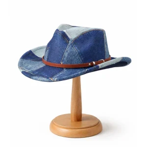 Palarie cowboy MENZ, model Blue Mesa, albastru, boruri largi, 56-58 cm